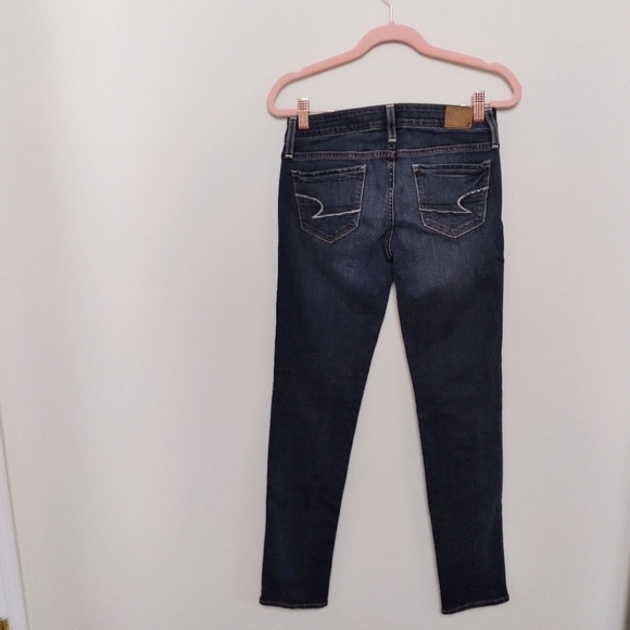 American Eagle Dark Wash Skinny Jeans Size 0 Short - Picture 2 of 7